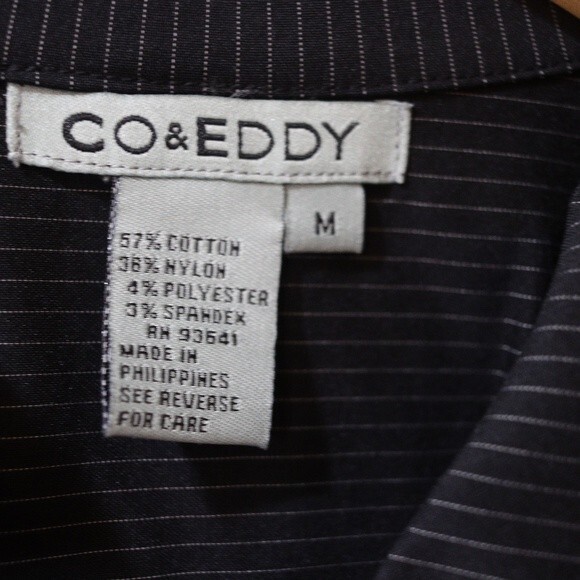 Co & Eddy Pin Stripe Wide Leg Pant Suit Vintage 90s 12/Medium - Picture 8 of 16